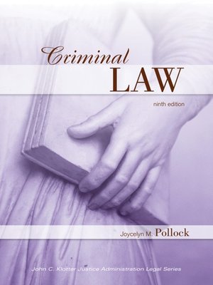 cover image of Criminal Law